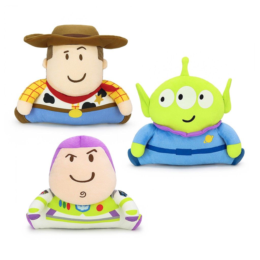 Disney Pixar ลิขสิทธิ์แท้ หมอนสอดมือ Toy Story Woody / Alien / Buzz Lightyear : cheerful