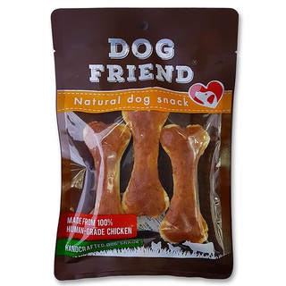 Dog Friend ขนมสุนัข ครั้นชี่โบนหน้าไก่ 3 ชิ้น x 2 ซอง