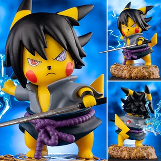 ฟิกเกอร์ Pokemon โปเกมอน Pikachu พิกะจู Cosplay Naruto Uchiha Sasuke คอสเพลย์ นารูโตะ อุจิวะ ซาสึเกะ Pikachu พิกะจู