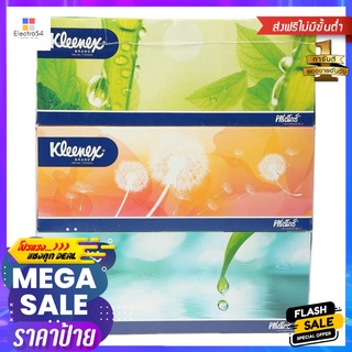 กระดาษเช็ดหน้า KLEENEX NATURAL 135 แผ่น แพ็ค3FACIAL TISSUE KLEENEX NATURAL 135-SHEET PACK3