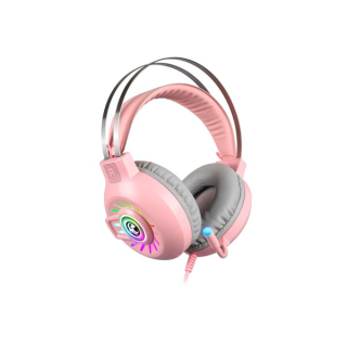 Tsunami M10 Pink 7.1 Surround Sound Software RGB Gaming Headset