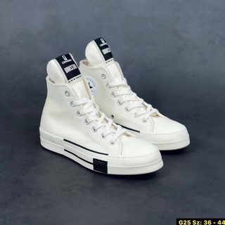 Converse X Rick Owens DRKSHDW All Star Chuck Taylor70 (size36-44) White ดำ ขาว