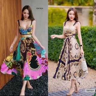 TW15414Set2ชิ้นเสื้อปลายครอกราฟฟิก