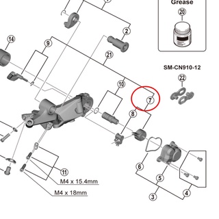 Shimano SLX XT XTR ตีนผีด้านหลัง Y3GF98040 Y5Y198020