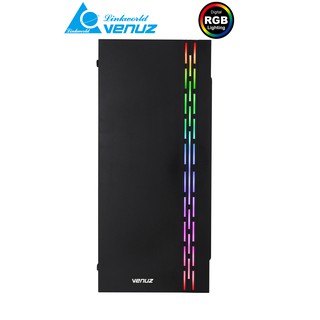 VENUZ ATX Computer Case VC1918ไฟ RGB  ประกัน 1ปี VC1917A/1918A/1919Aแถมพัดลม A