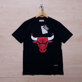 เสื้อยืด ลาย Mitchell AND NESS CHICAGO BULLS JORDAN 23 สีดํา