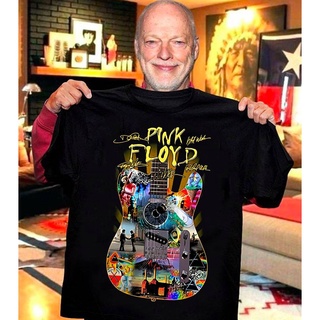 เสื้อยืดโอเวอร์ไซส์Gildan เสื้อยืดผ้าฝ้าย แขนสั้น พิมพ์ลายกีตาร์ Floyd สีชมพู สําหรับผู้ชายS-3XL