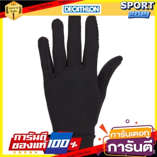 ถุงมือผู้หญิงสำหรับขี่ม้ารุ่น 140 (สีดำ) Womens horse riding gloves, 140 - black