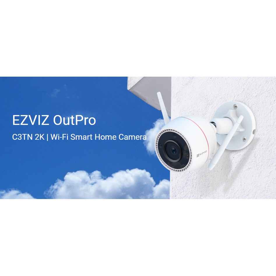 Ezviz C3TN OutPro 3MP กล้องวงจรปิดภายนอก (EZV-C3TN-A01H3WKFL) Wi-Fi Camera