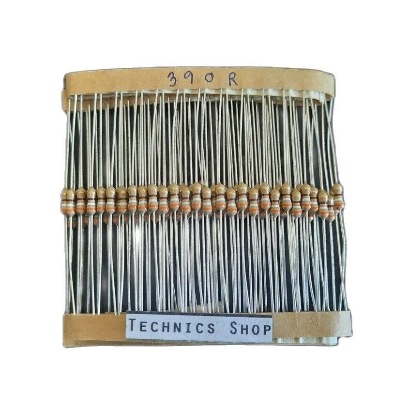 ตัวต้านทาน 390 โอห์ม 1/4W จำนวน 20 ตัว Resistor 390 Ohm 20 pcs.