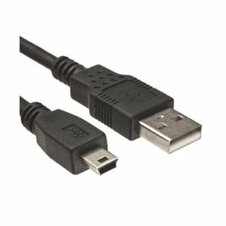 USB Cable Am to mini USB 5pin V2.0 สายยาว 3M (สีดำ)#302