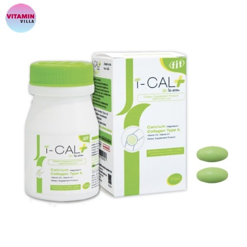 *หมดอายุ05/26** I-Cal Plus ไอแคลพลัส บำรุงกระดูกและข้อ ป้องกันกระดูกเปราะบางและข้อเสื่อม ขนาด 30เม็ด