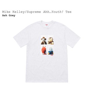 เสื้อ Supreme ของแท้ รุ่น Mike Kelley/Supreme Ahh…Youth! Tee (grey) size M