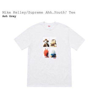 เสื้อ Supreme ของแท้ รุ่น Mike Kelley/Supreme Ahh…Youth! Tee (grey) size M