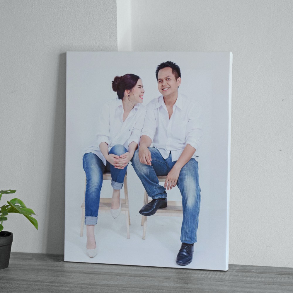 พิมพ์ภาพแคนวาส 16X20 นิ้ว กรอบลอย | Shopee Thailand