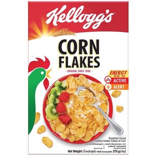 Kellogg’s เคลล็อกส์ คอร์นเฟลกส์ อาหารเช้า ซีเรียล แผ่นข้าวโพดอบกรอบ Corn Flakes150-180กรัม