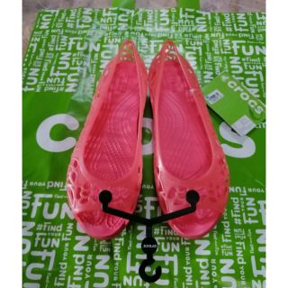 Sale70% พร้อมส่งค่ะ​ Crocs.​ รองเท้าผู้หญิง สีส้ม