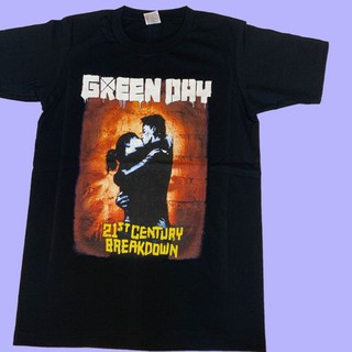 เสื้อยืดผ้าฝ้ายพรีเมี่ยมเสื้อ Greenday เสื้อวง เสื้อวงดนตรี คลาสสิค