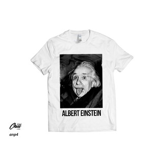 คอลูกเรือเสื้อยืดคอกลมเสื้อยืด พิมพ์ลาย Einstein I CUSTOM I TOKOH I Physist I TSHIRT I GILDANผ้าฝ้ายแท้