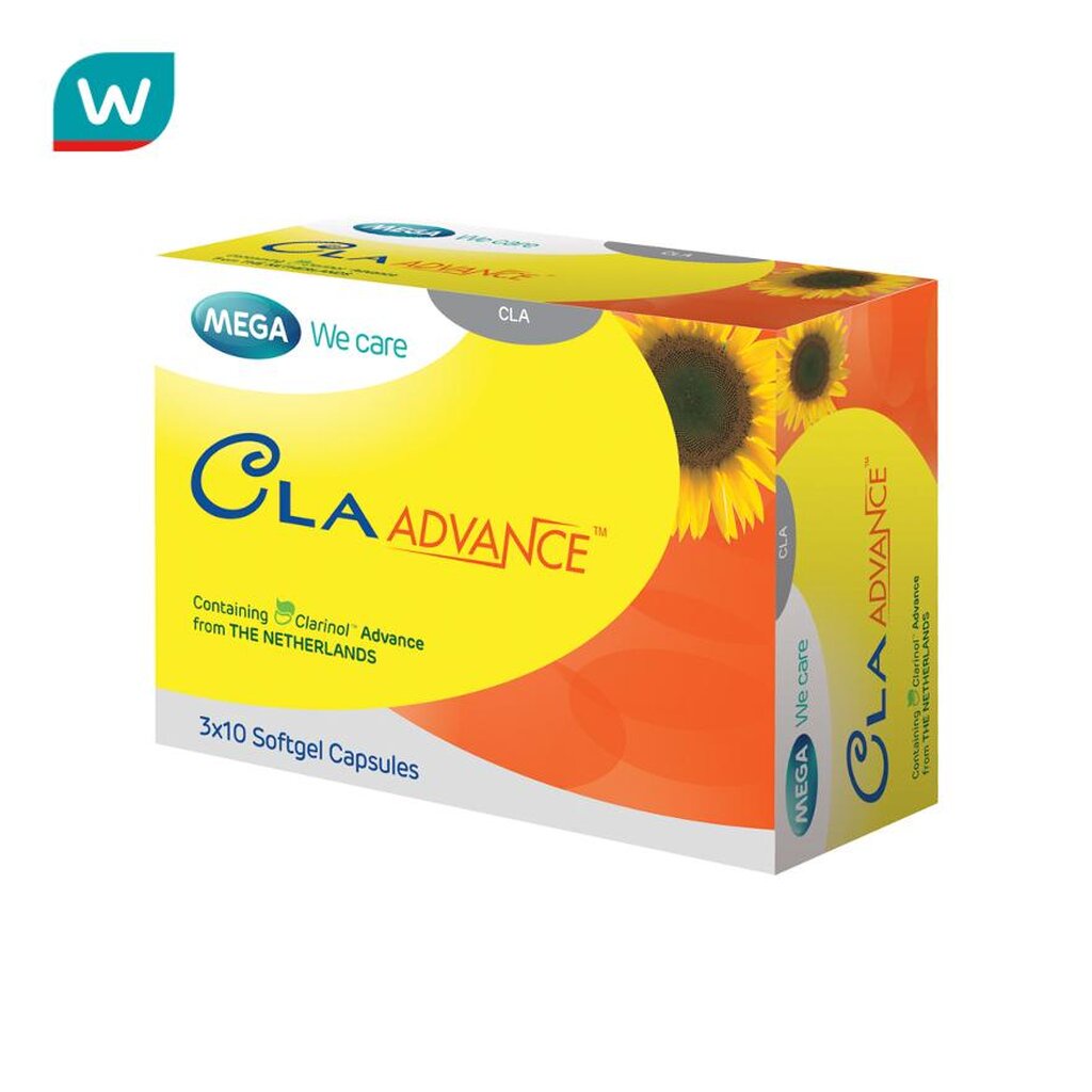 MEGA We care เมก้าวีแคร์ CLA ADVANCE (30 's) ซี แอล เอ แอดวานซ์ 30 เม็ด (CV030I)