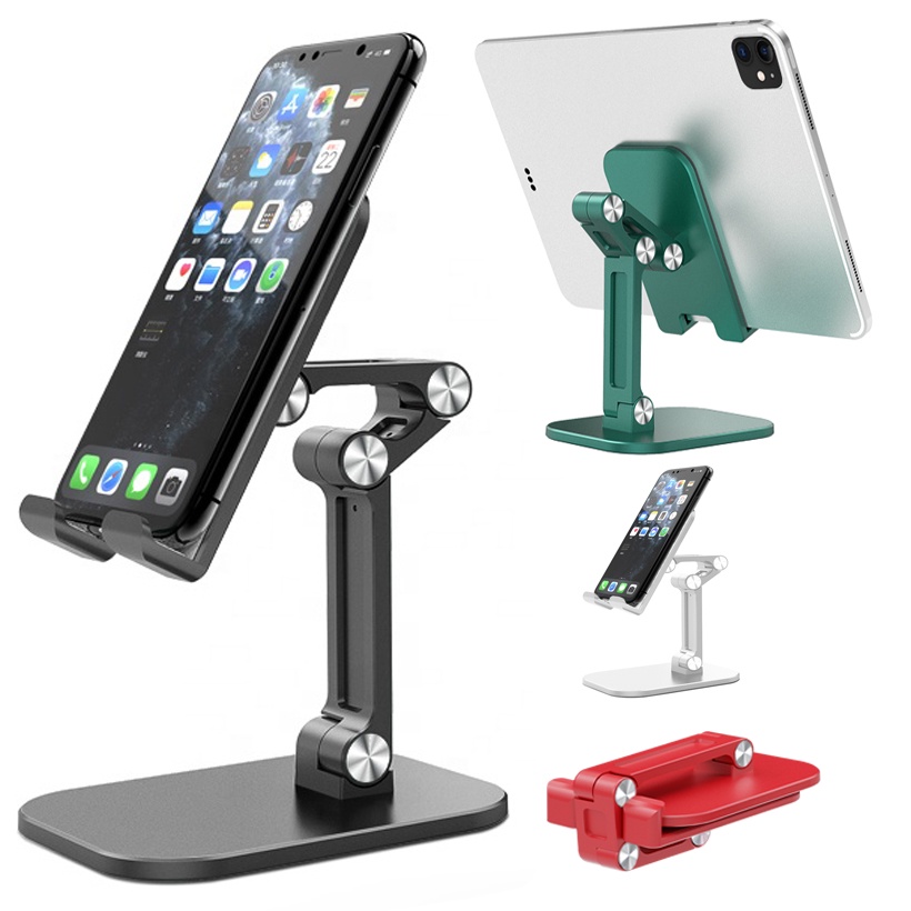 Googshop แท่นวางมือถือ ที่ตั้งมือถือ/ไอแพด ขาตั้งมือถือ แข็งแรง ทนทาน Folding Holder พับเก็บได้