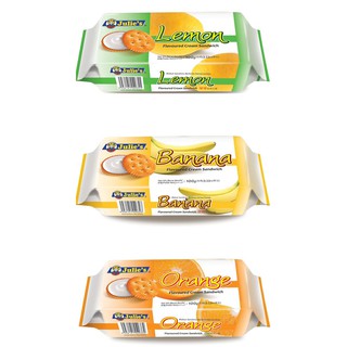 (มี 3 รสชาติ) Julies Flavoured Cream Sandwich จูลี่ส์ ขนมปังกรอบสอดไส้ครีม 100 กรัม