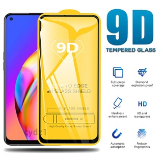 กระจกนิรภัย 9D แบบเต็มจอ สําหรับ OPPO A98 A78 A58 A17K A17 A77 A77s A57 A96 A76 A95 A74 A54 A93 A16 A16K A15s A12 A93 A55 A53 A33 A32 A92 A72 A52 A91 A31 F9 F11 Pro 4G 5G 2022 2023