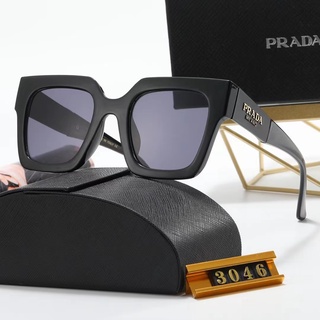 Prada แว่นตากันแดด ทรงสี่เหลี่ยม ขนาดเล็ก หรูหรา สไตล์เรโทร สําหรับผู้ชาย และผู้หญิง