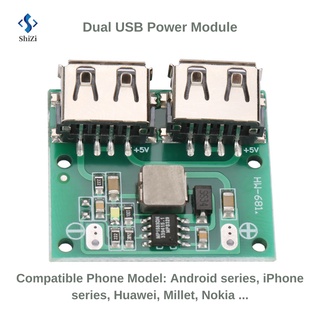 【พร้อมส่ง】บอร์ดแปลงไฟลง DC-DC input 9V/12V/24V, output 5V 3A Dual USB Step-down Power Supply Module DIY buck