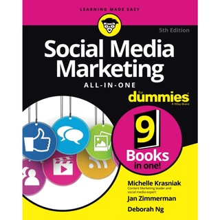 (New) Social Media Marketing All-in-One For Dummies, 5th Edition หนังสือใหม่พร้อมส่ง