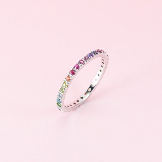 Rainbow Eternity Ring 1.5mm