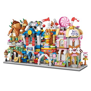 LOZ มินิบล็อก Street mini Nut, Game, Toys, Candy (รหัส 1641-1644)