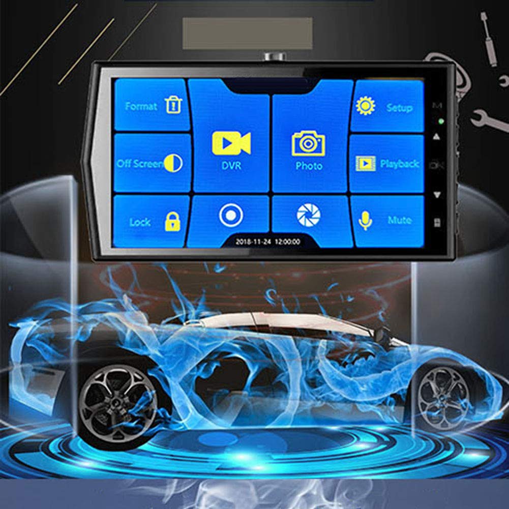 Touch Screen Dash Cam Dual Lens Full HD 1080P Car DVR Camcorder Night