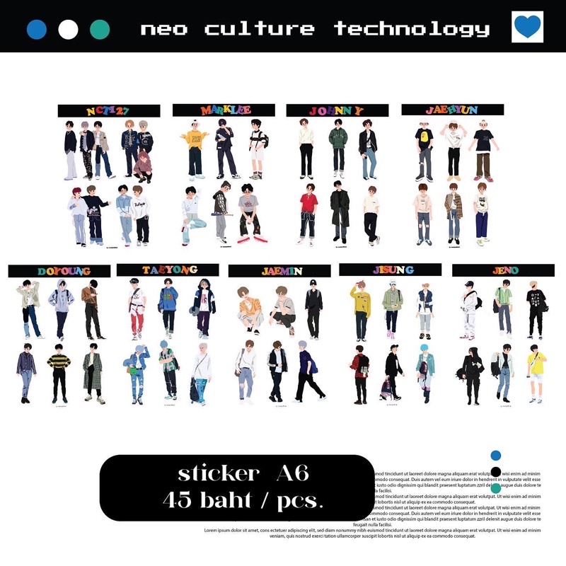 sticker die-cut fanart nct💚