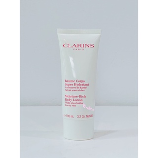 โลชั่น บำรุงผิวกาย Clarins Moisture Rich Body Lotion With Shea Butter For Dry Skin 100 ml(ผิวแห้ง)