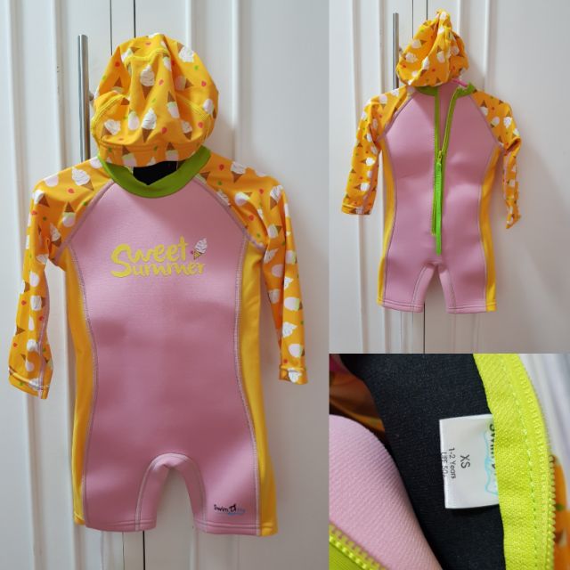 ชุดว่ายน้ำเด็ก swimfly รักษาอุณหภูมิ size1-2Y