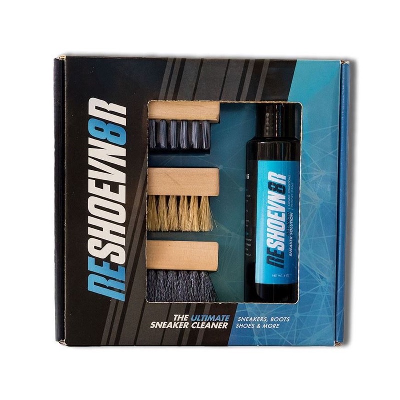 SLUM LTD - Reshoevn8r 4oz. 3 brush shoe detailing kit ชุดทำความสะอาดรองเท้า