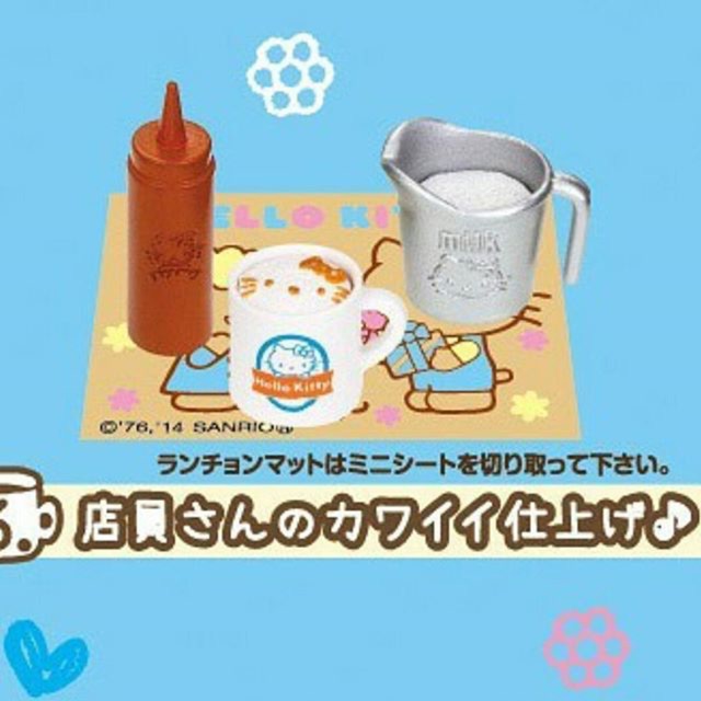 Re-ment Hello Kitty Coffee Shop เบอร์ 6 ของจิ๋ว ของใหม่ในกล่อง