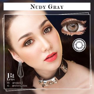 Nudy (Brown/Gray) คอนแทคเลนส์ตัดขอบดำ