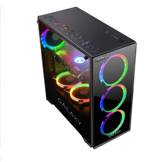 ATX Case (NP) ITSONAS Galaxy Rainbow (Black)