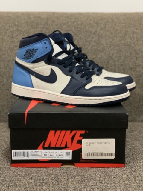 nike air jordan 1 obsidian unc