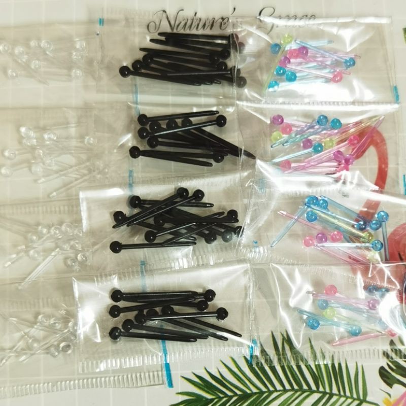 ก้านพลาสติก​ ใส่กันรูหูตัน​ แบบหัวกลม​ [ราคา/แพค]​