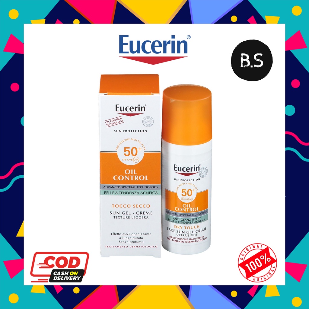Eucerin Oil Control Dry Touch Sun Gel Cream SPF50+ 50ml [พร้อมส่ง]