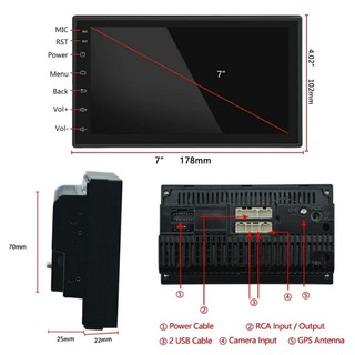 RAM2ROM32 ฟรีกล้องถอยเล่นสองแอปได้ล่าสุดจอแอนดรอย 7 นิ้ว รับไวไฟ