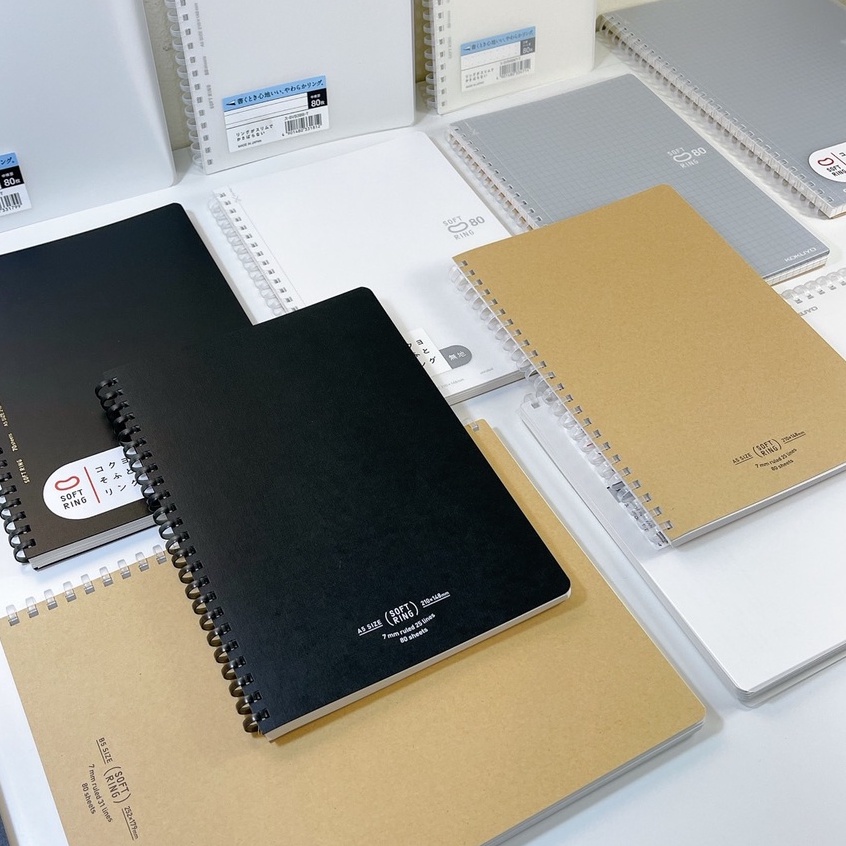 Kokuyo Campus SOFT RING NOTEBOOK A5 / B5 (minimal Style) มีให้เลือก 7 รุ่น