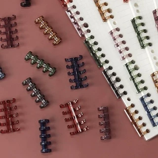 <พร้อมส่ง> NEJA LIFE สันห่วงสีใส Retro Color ข้อสั้น 5ห่วง มี 6สี แบบแพ็ค 📒 เครื่องเขียน, สมุดรีฟิว, อุปกรณ์สำนักงา