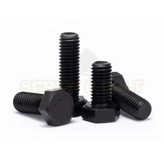 น็อต สกรู หัว หกเหลี่ยม โบลท์ เหล็กแข็ง 12.9 เกลียวมิล หยาบ M5 M6 / Hexagon Head Screw/Bolt Metric Thread Grade 12.9