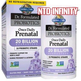 ลด 50% นำเข้า🇺🇸 Exp12/23 Dr.Formulated Probiotics Once Daily Prenatal 30 Cap สำหรับคุณแม่ตั้งครรภ์ Garden of Life