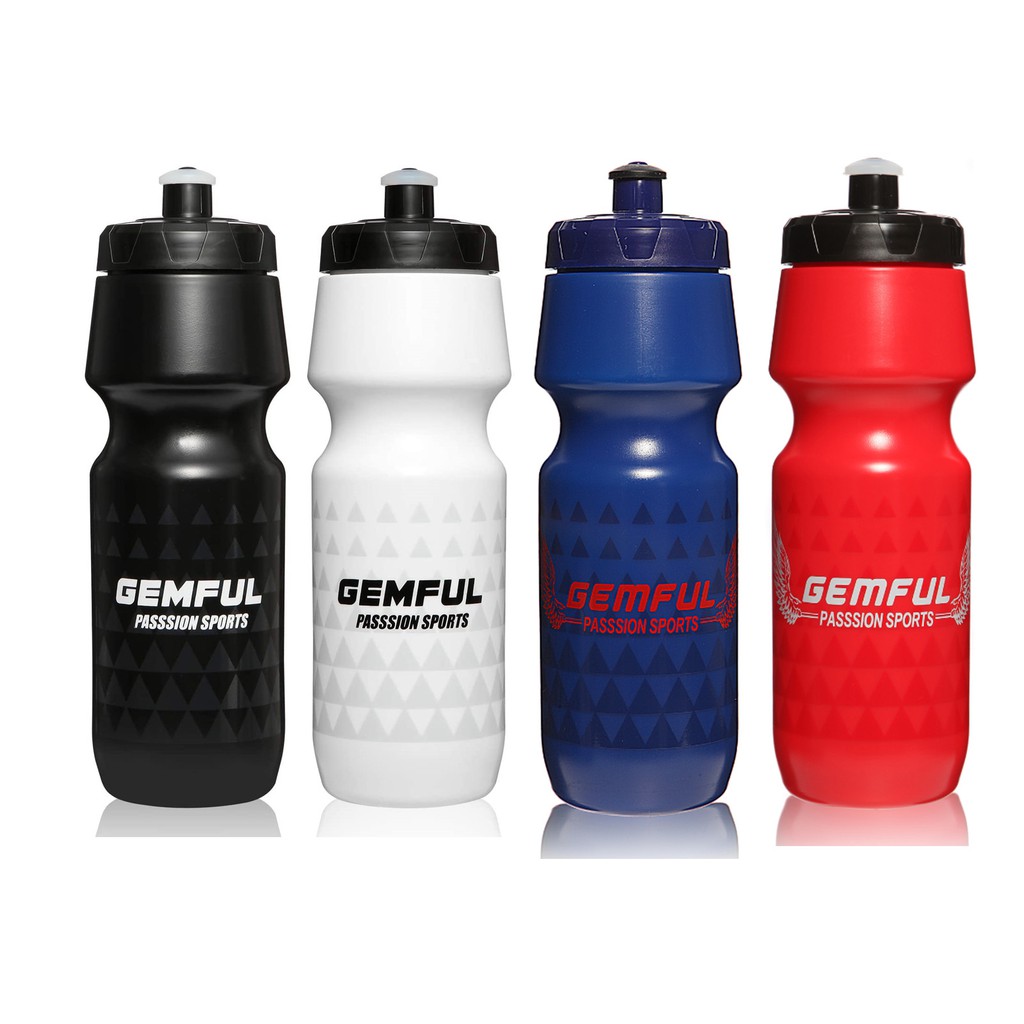 Gemful ขวดน้ํา 750 มล. แบบบีบ ไร้ BPA สําหรับเล่นกีฬากลางแจ้ง หรือออกกําลังกาย 24 ออนซ์