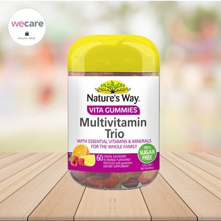 Natures way vita gummies multivitamin trio เนเจอร์ส เวย์ วิตามินรวม 60เม็ด